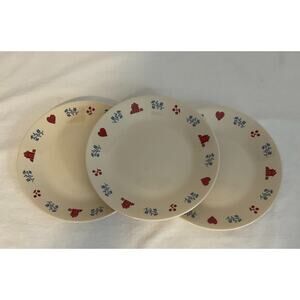 3 Corelle Retired Hometown Bread Plates 7”